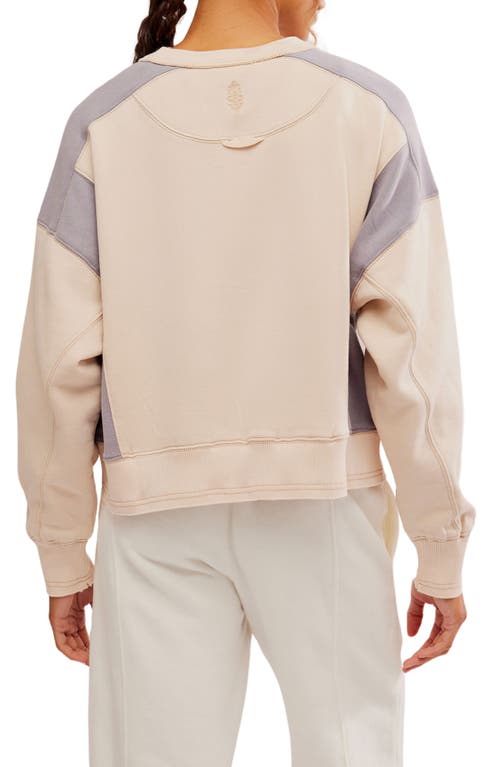 Shop Fp Movement By Free People Intercept Colorblock Sweatshirt In Homeplate/trailblaze