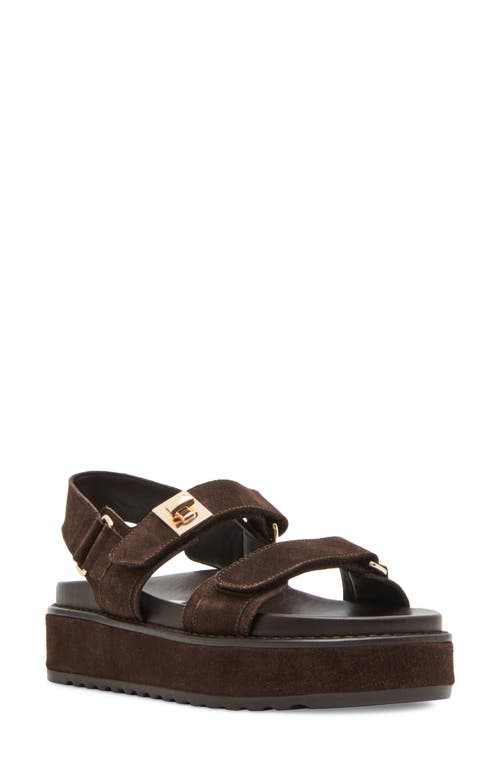 STEVE MADDEN STEVE MADDEN BIGMONA RAFFIA PLATFORM SANDAL 