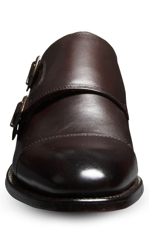 Shop Allen Edmonds Pierce Monk Strap Shoe In Chestnut