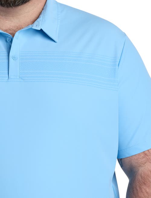 Society Of One By Dxl Performance Polo Shirt In Azure Blue