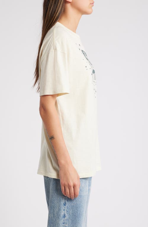 Shop Rag & Bone Astro Cotton Graphic T-shirt In Off White