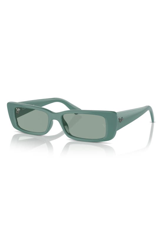 Ray Ban Teru 54mm Rectangle Sunglasses In Dark Green