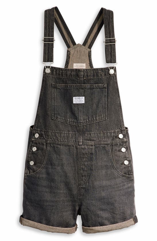 Shop Levi's Nonstretch Denim Shortalls In Loose Live Wire