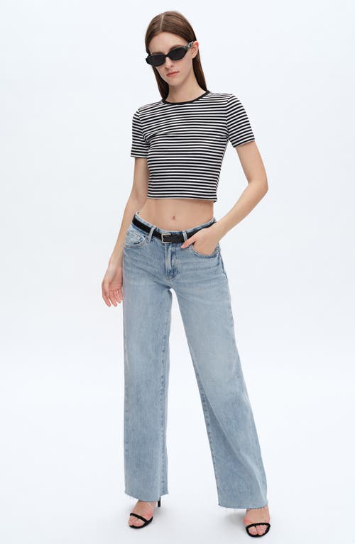 Shop Bayeas Kala High Waist Wide Leg Jeans In Sparkle