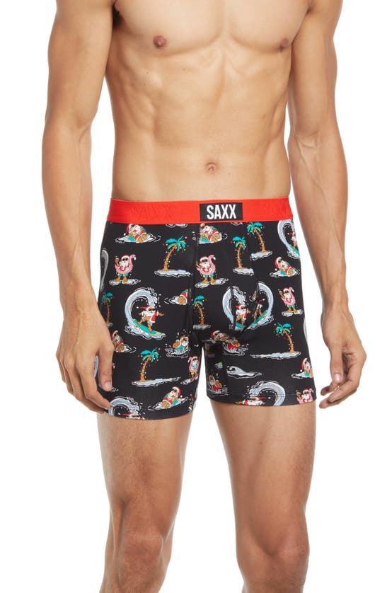 Saxx Ultra Boxer Chillaxin Santa Black – The Blue Collection