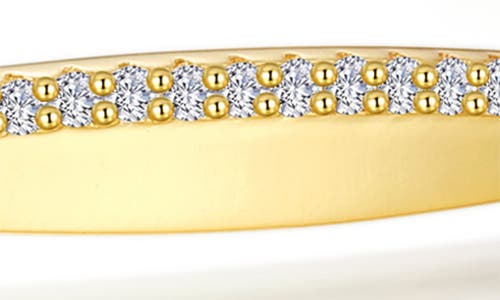 Shop Lafonn Pavé Simulated Diamond Twisted Bangle Bracelet In White/gold