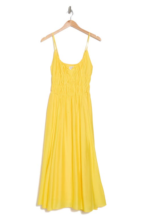 Shop Joie Elena Shirred Waist Sundress In Empire Yellow