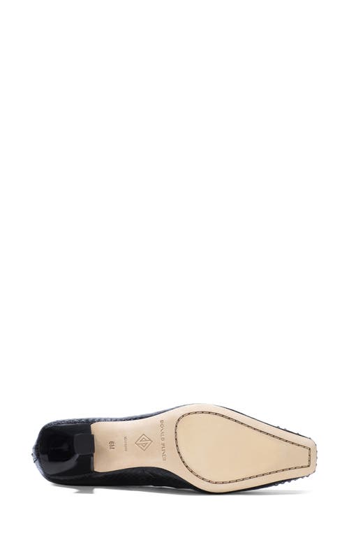 Donald Pliner Croc Embossed Pump In Black