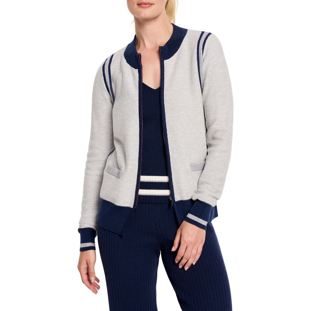 Nz Active By Nic+zoe Stripe Cardigan In White Multi