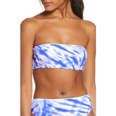 Seafolly Beach Break Tube Bikini Top, US / 6 AU - Blue