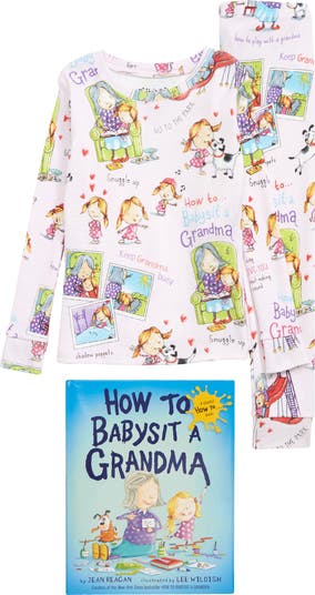 Books to Bed How to Babysit a Grandma Fitted Two Piece Pajamas