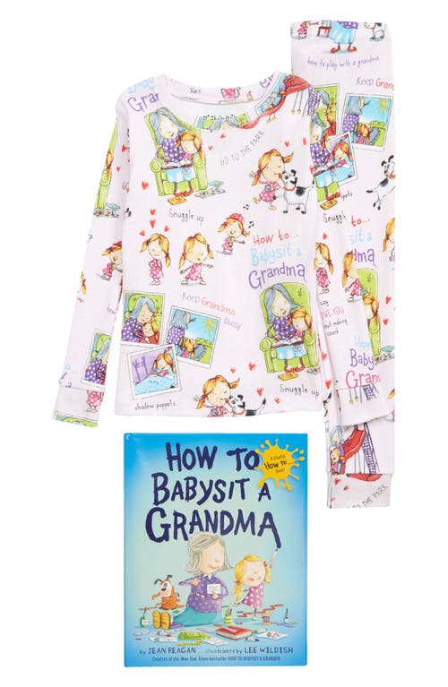 Books to Bed How to Babysit a Grandma Fitted Two-Piece Pajamas & Book Set in Pink 