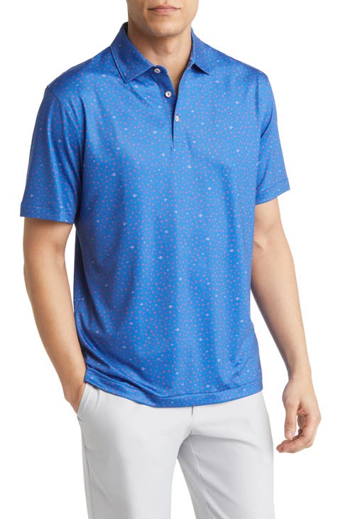 Men's 2024 U.S. Open Peter Millar Blue Hales Jersey Polo