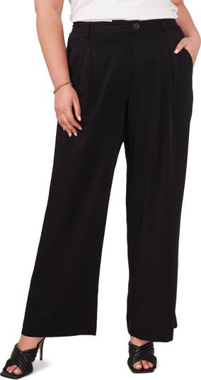 Terra & Sky Women's Plus Size Pintuck Knit Pants 