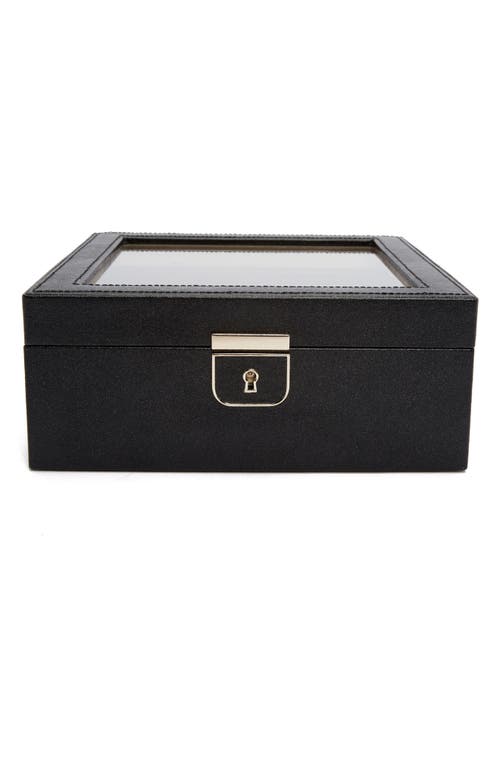 Shop Wolf Palermo 6-piece Watch Box In Black