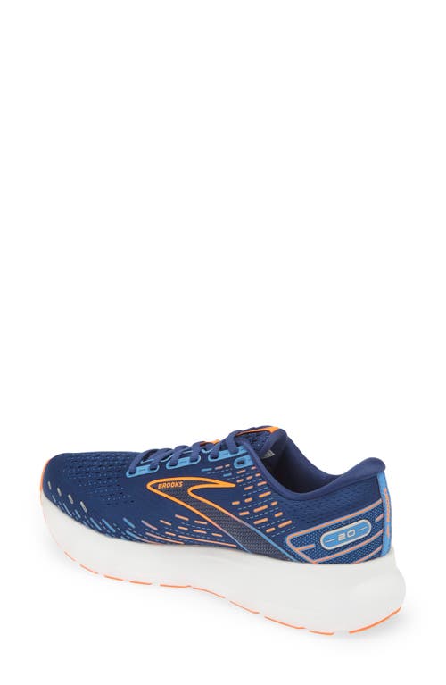 Brooks Men's Glycerin Gts 20 Running Shoes In Blue Depths/palace Blue/ Orange In Blue Depths/palace/orange