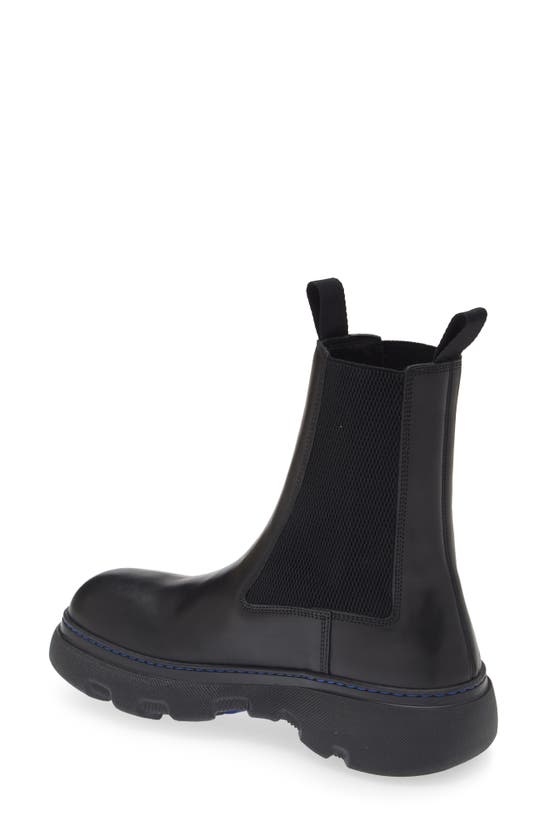 Shop Burberry Creeper Chelsea Boot In Black