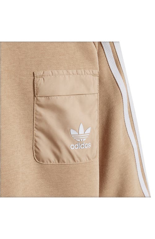 Shop Adidas Originals Adidas Adicolor Lifestyle Crewneck Sweatshirt & Joggers Set In Magic Beige