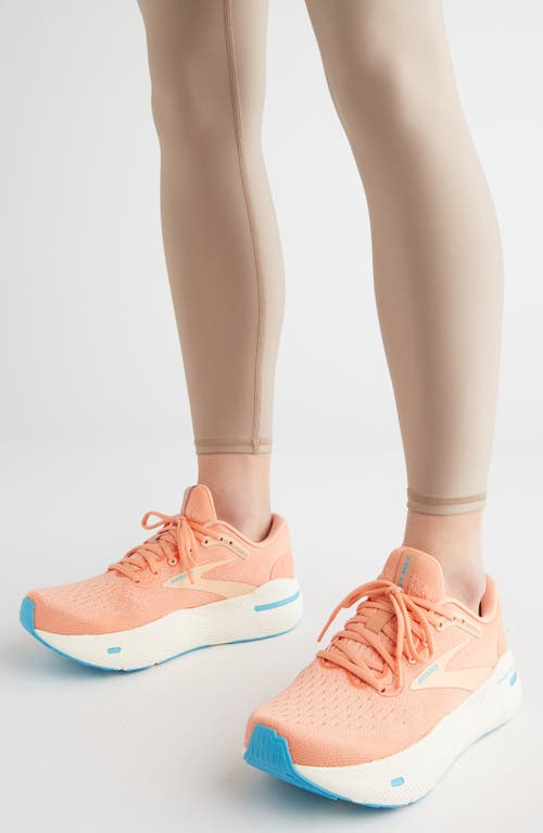 Shop Brooks Ghost Max Running Shoe In Papaya/apricot/blue