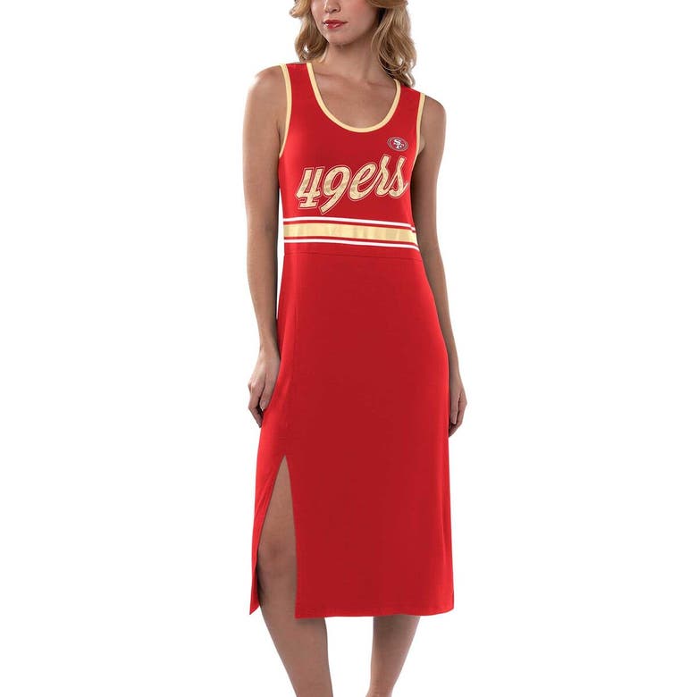 Shop G-iii 4her By Carl Banks Scarlet San Francisco 49ers Main Field Maxi Dress
