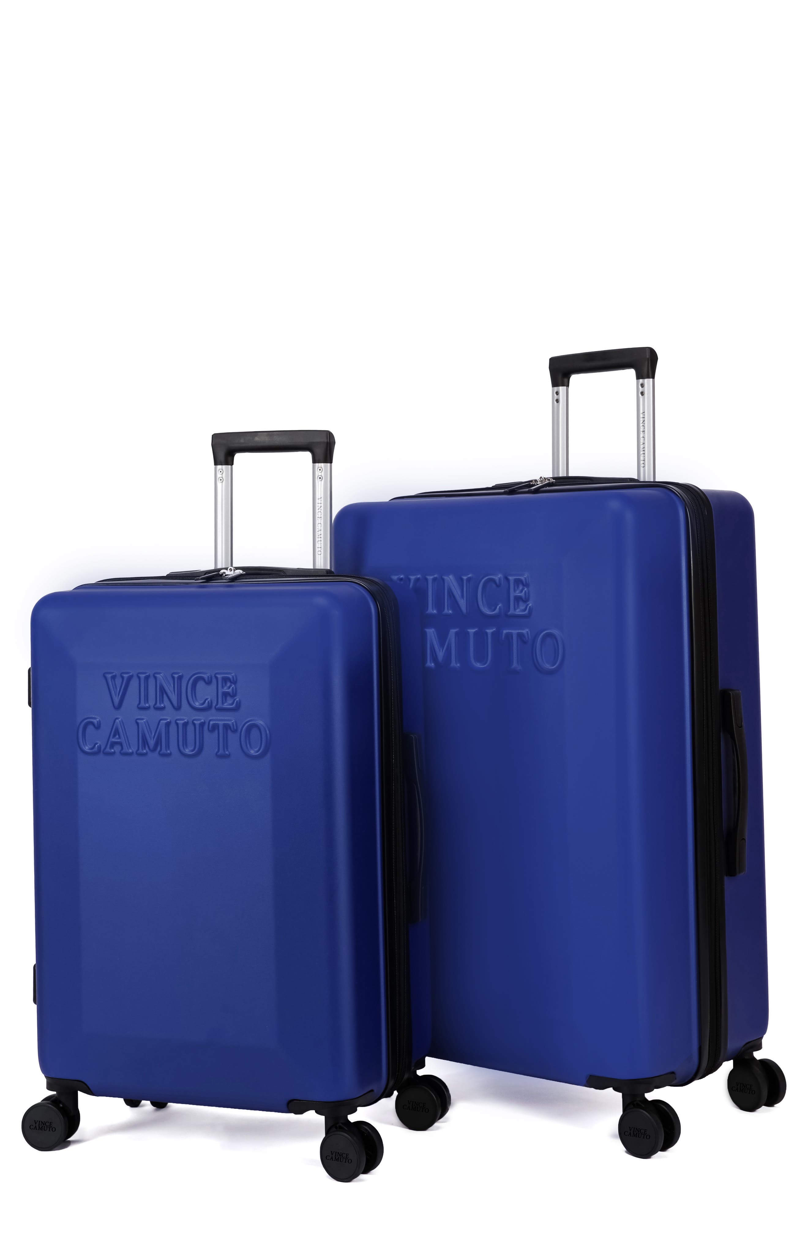 vince camuto 3 piece hardside spinner luggage set