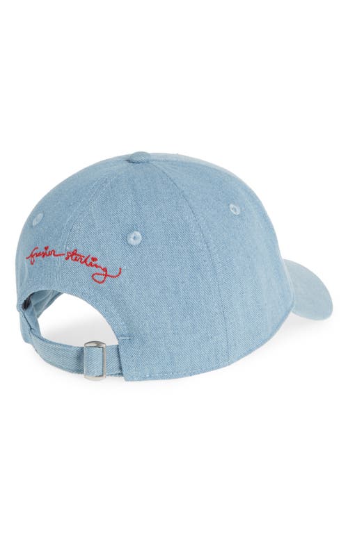Shop Frasier Sterling Embroidered Pickle Ball Baseball Cap In Blue
