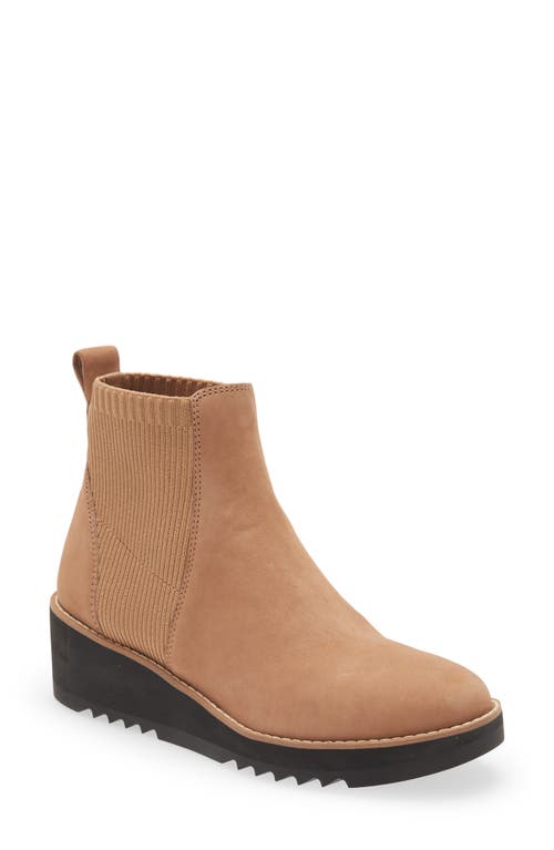 Eileen Fisher Lilou Wedge Chelsea Boot in Wheat Suede