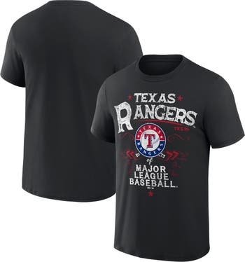 Darius Rucker Collection by Fanatics Men's Darius Rucker Collection by  Fanatics Black Texas Rangers Beach Splatter T-Shirt