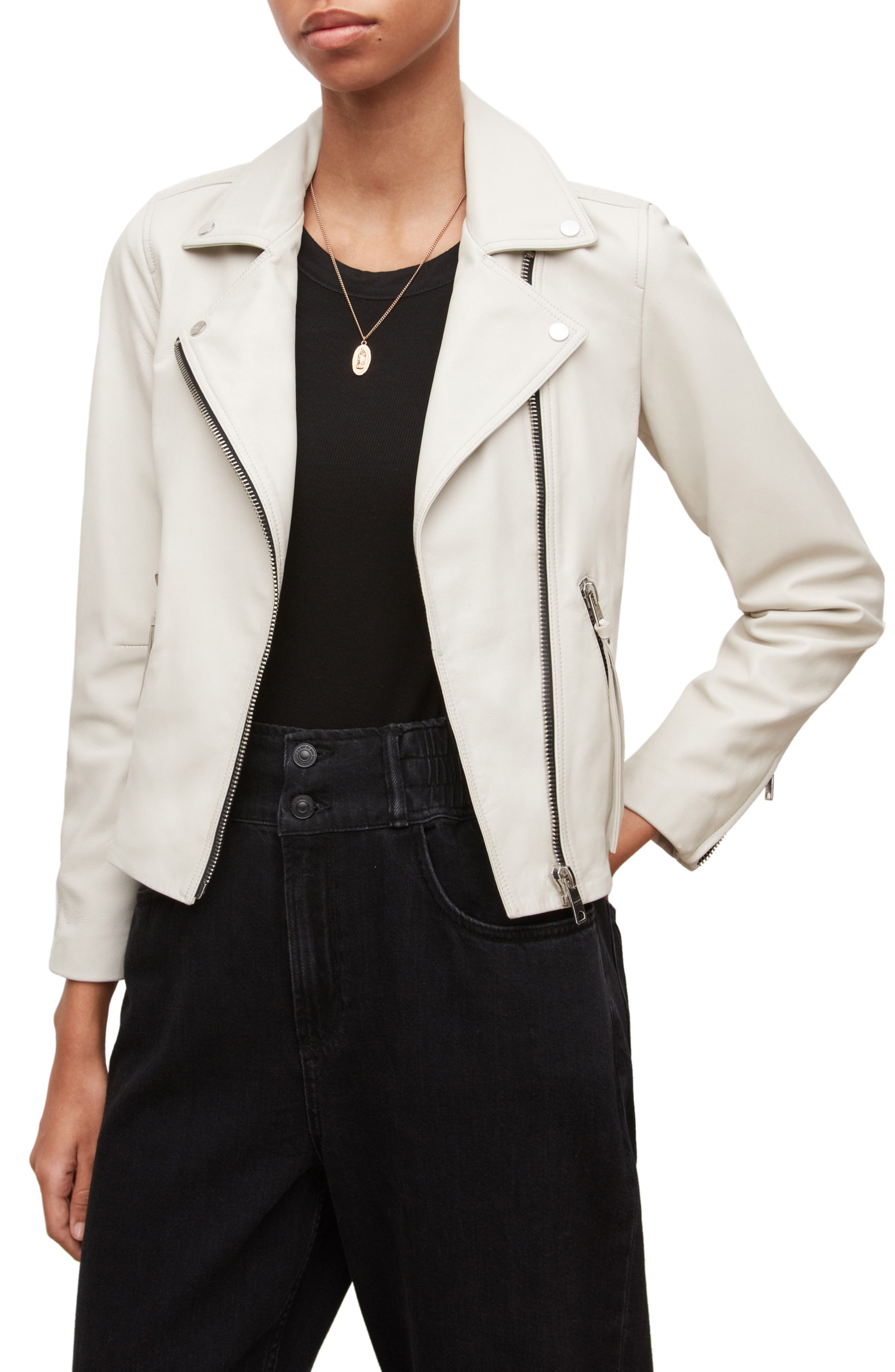 Women's White Leather \u0026 Faux Leather 