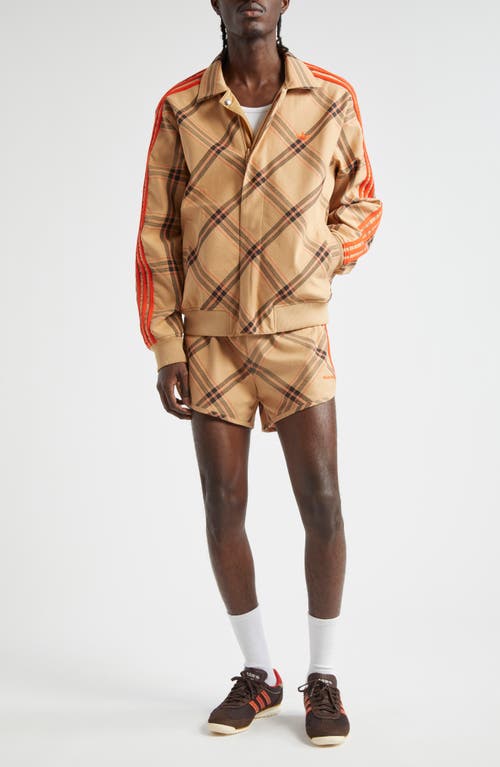 Shop Y-3 Adidas X Wales Bonner X Wales Bonner Plaid Nylon Shorts In Check Jacq Wb