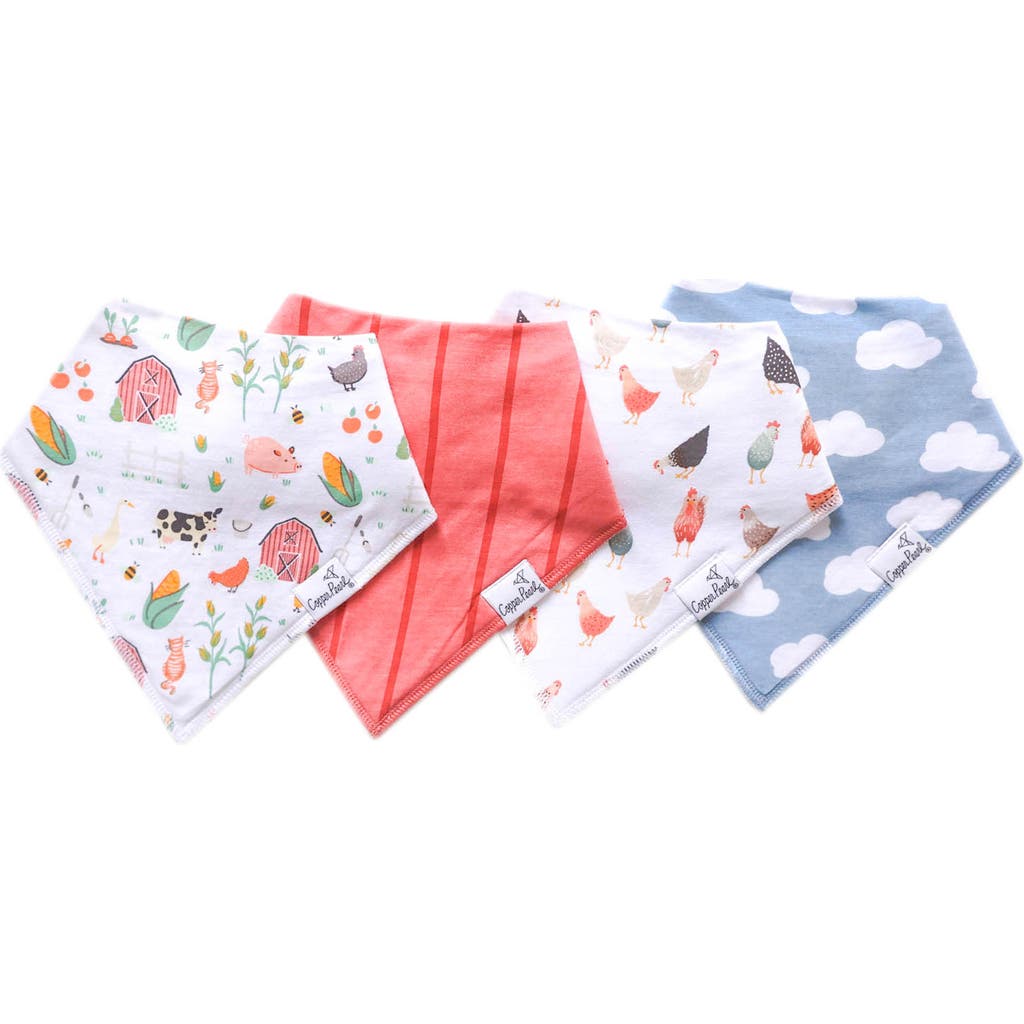 COPPER PEARL COPPER PEARL ASSORTED 4-PACK BANDANA BIBS