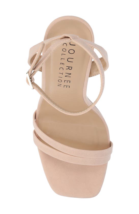 Journee Collection Yevva Ankle Strap Stiletto Sandal In Blush