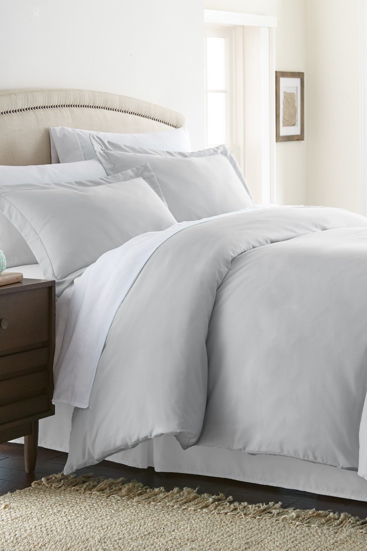 Ienjoy Home Home Collection Premium Ultra Soft 3 Piece King Cal King Duvet Cover Set Light Gray Nordstrom Rack