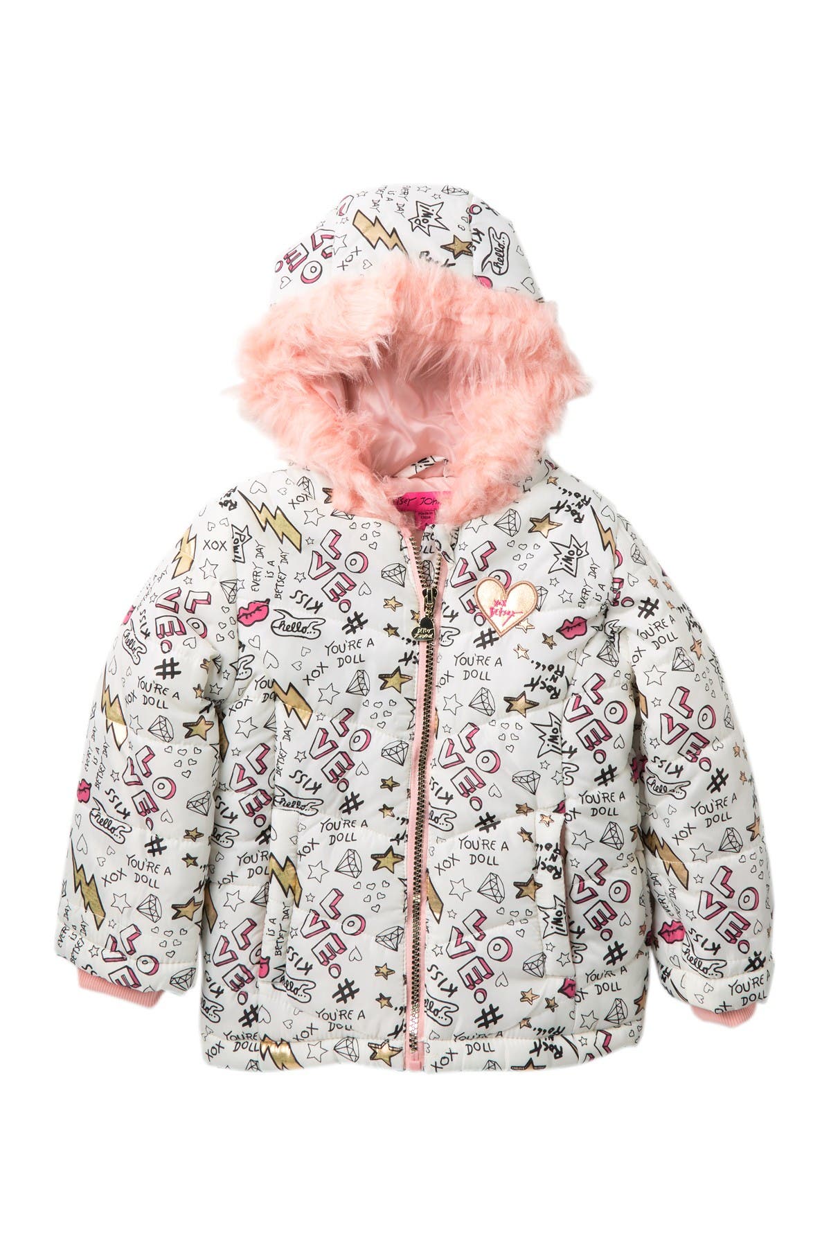 betsey johnson long puffer coat