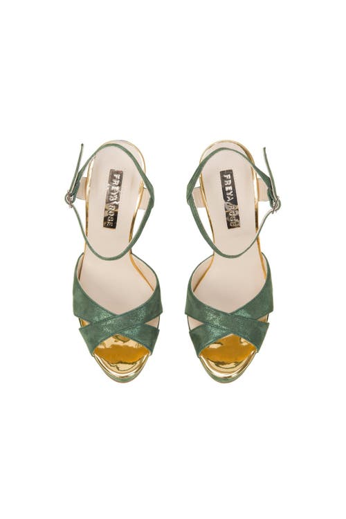 Freya Rose Women's Gold / Green Cher Verde In Green