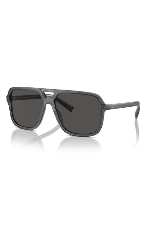 Dolce & Gabbana Dolce&gabbana 61mm Flat Top Pilot Sunglasses  display picture 2