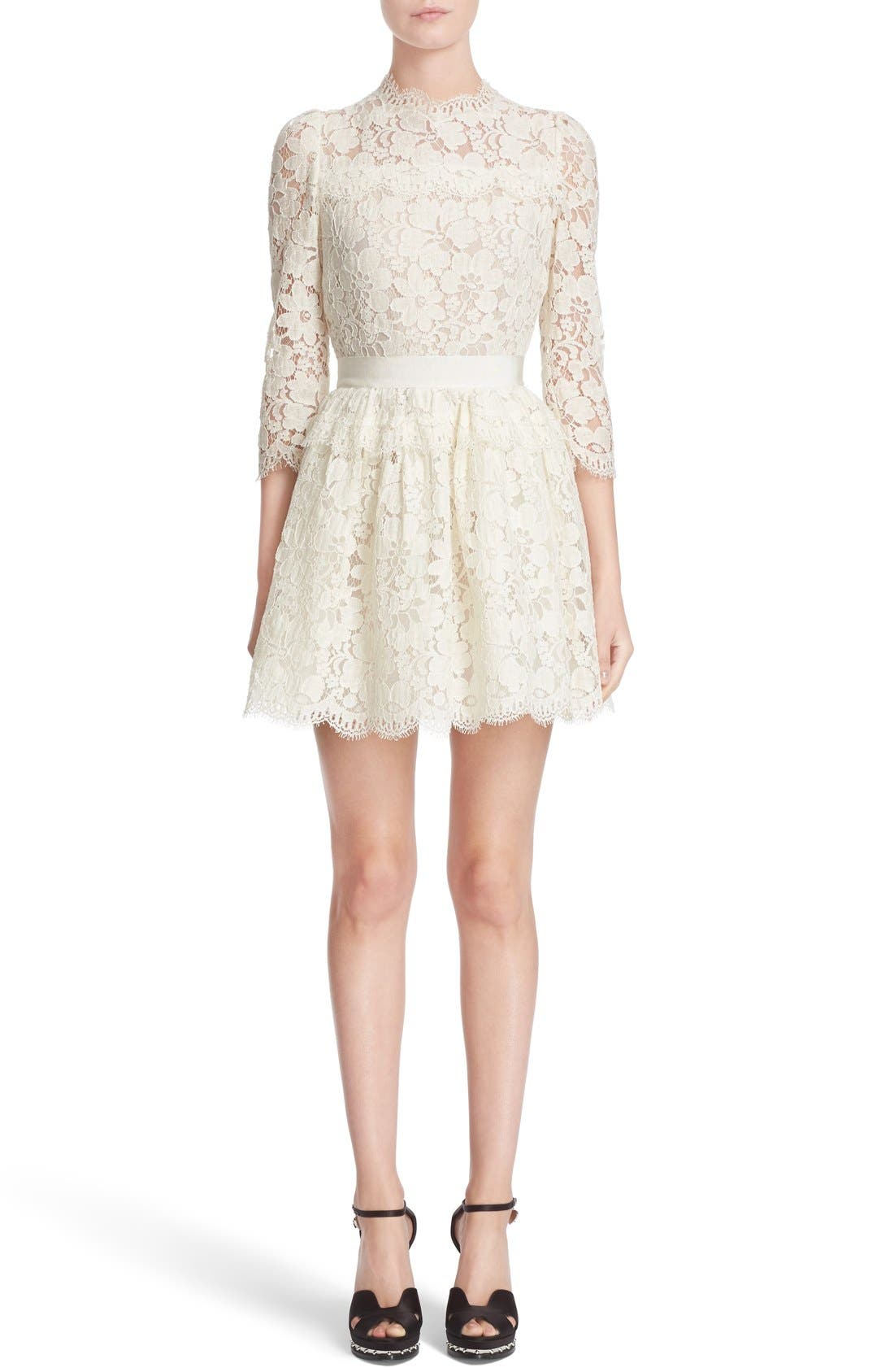 Alexander McQueen Floral Lace Dress Nordstrom