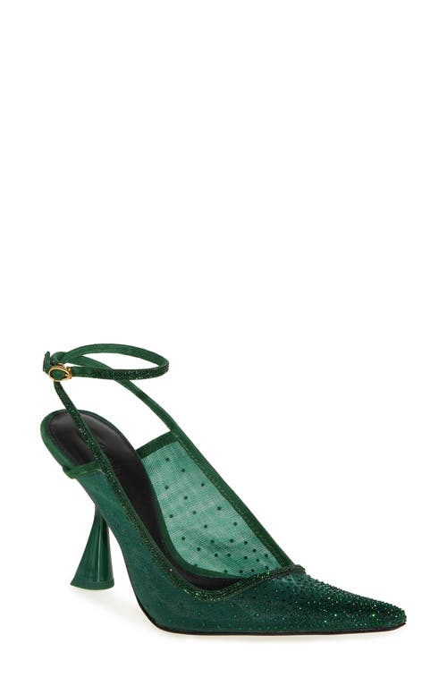 Shop Cult Gaia Diya Pointed Toe Pump In Malachite