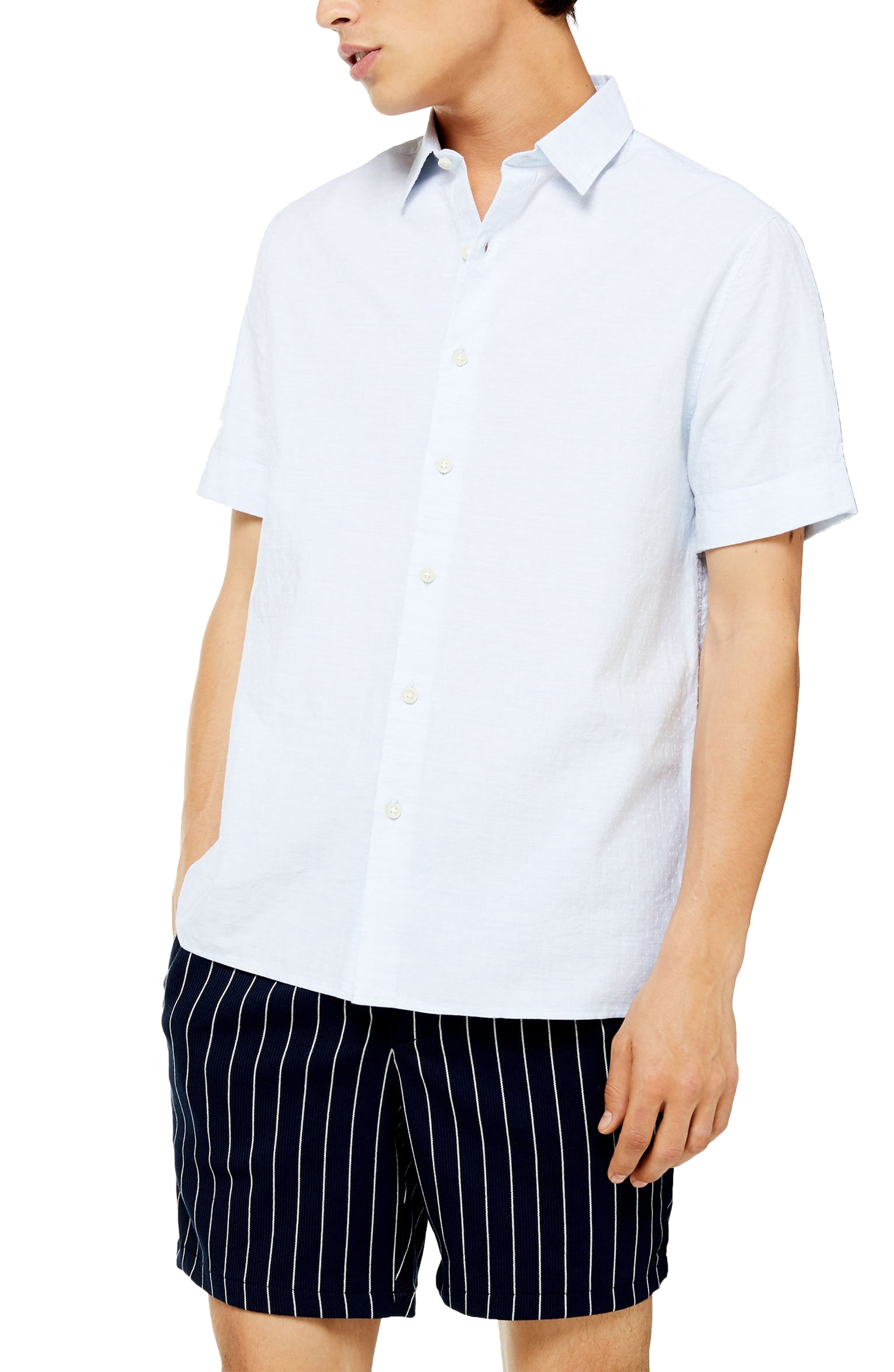 slim fit short sleeve button up shirts