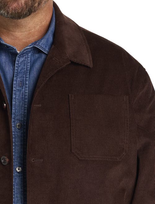 True Nation By Dxl True Nation Corduroy Chore Coat In Java