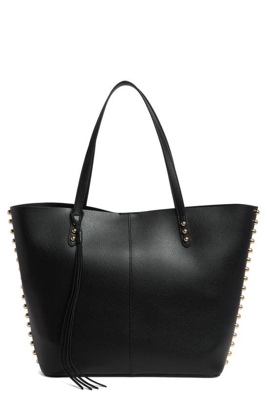 Shop Rebecca Minkoff Domed Stud Tote Bag In Black
