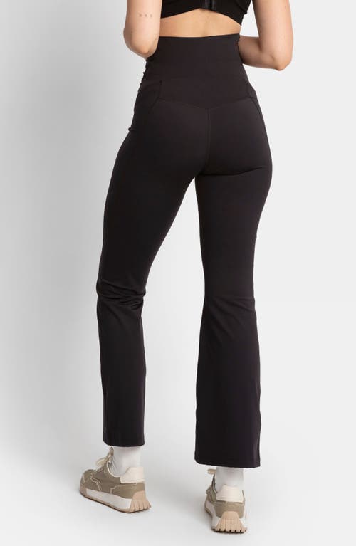 Seraphine Over The Bump Maternity Bootcut Leggings In Black