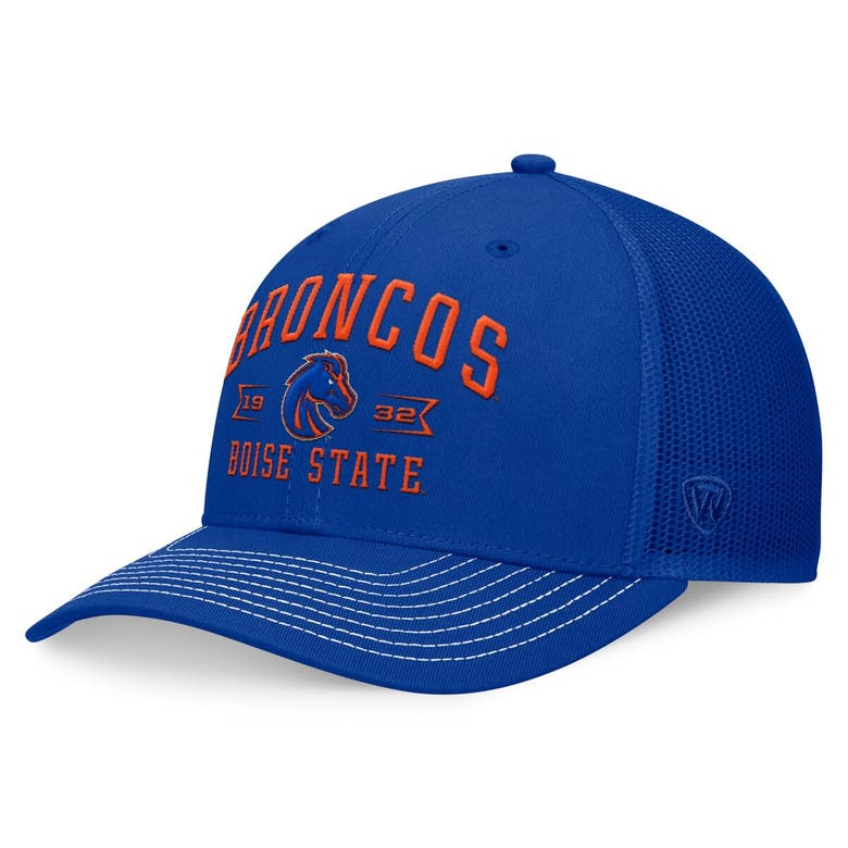 Shop Top Of The World Royal Boise State Broncos Carson Trucker Adjustable Hat