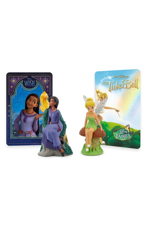 tonies Disney Wish's Asha Tonie & Peter Pan's Tinkerbell Tonie Audio Character Bundle in Purple/green at Nordstrom