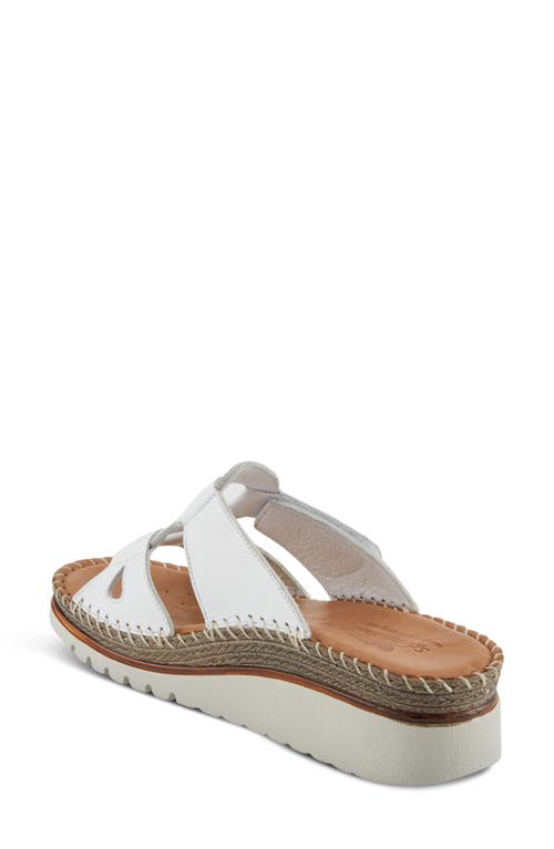 Spring Step Montera Platform Sandal In White