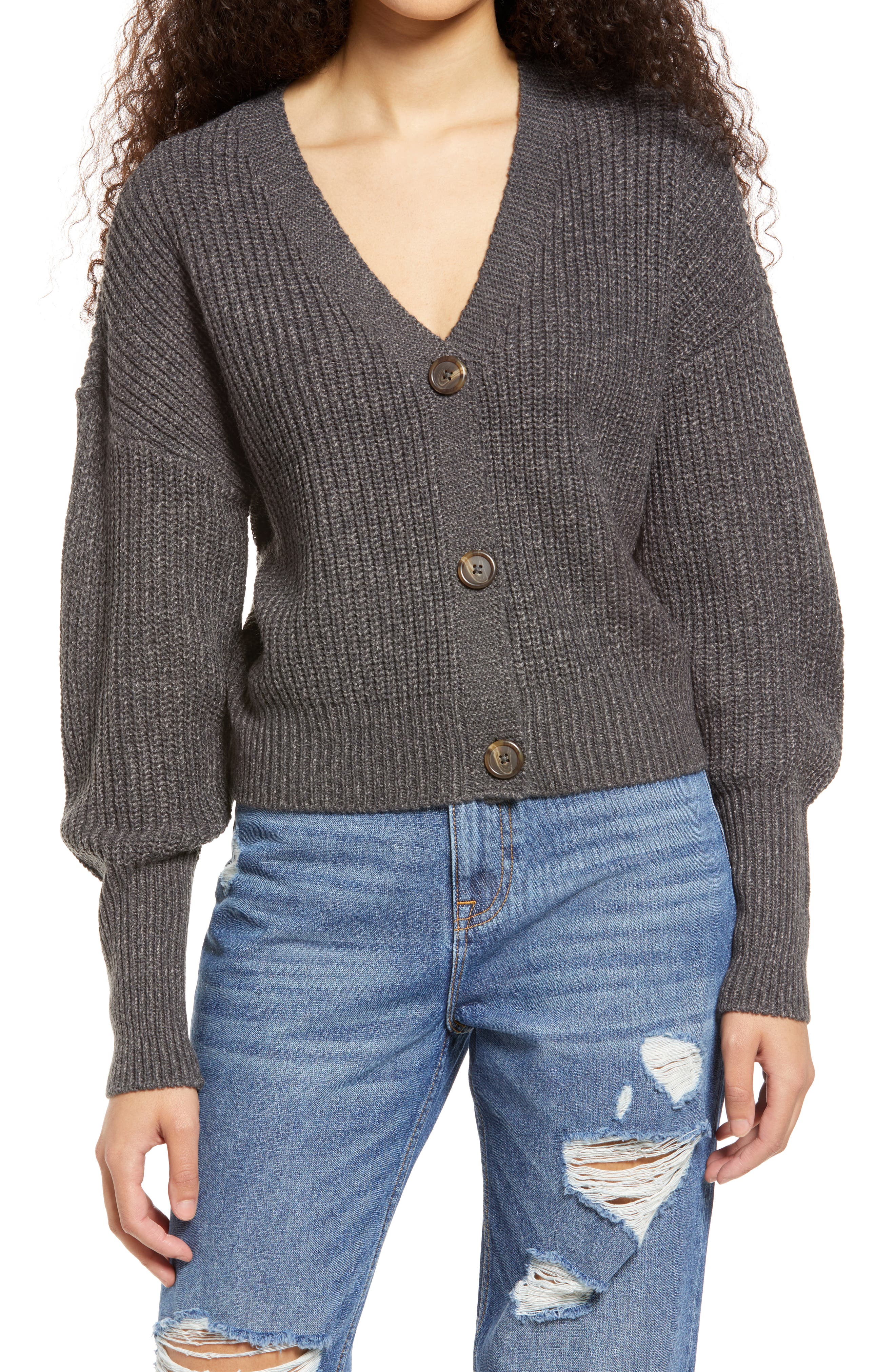 quarter sleeve cardigan