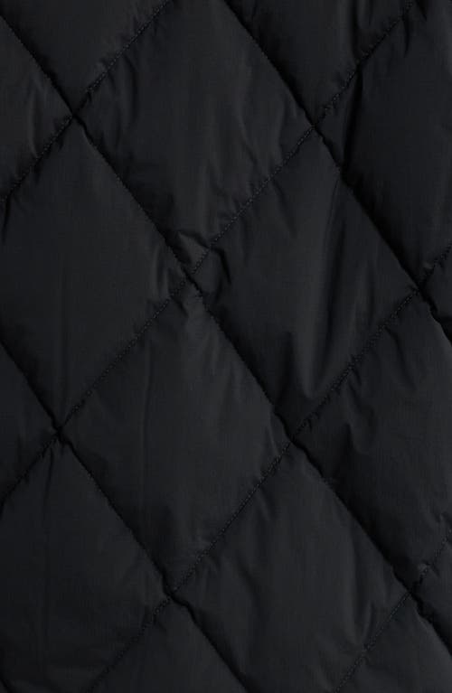 Shop Hugo Boss Boss Cixus Quilted Hooded Down Coat In Black