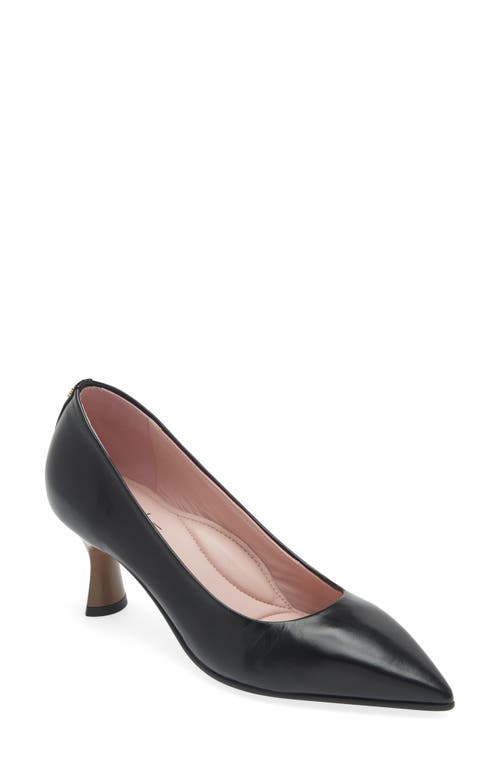 Shop Naot Margot Pointed Toe Pump In Blacksheen Leather