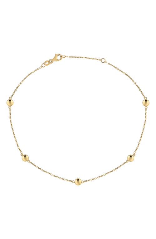 Bony Levy 14K Gold Station Anklet in 14K Yellow Gold