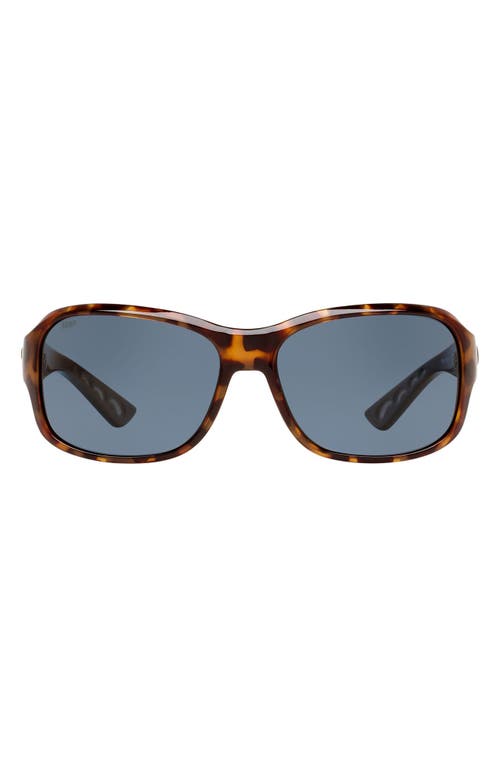 Costa Del Mar Pillow 58mm Polarized Sunglasses in Retro Tortoise/Grey at Nordstrom